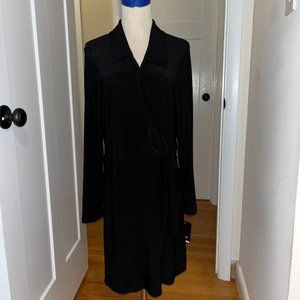 Marina  Black Wrap Dress NWT
